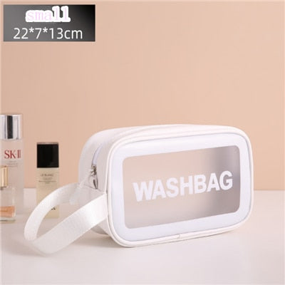 Portable Transparent Waterproof Travel Wash & Makeup Bag