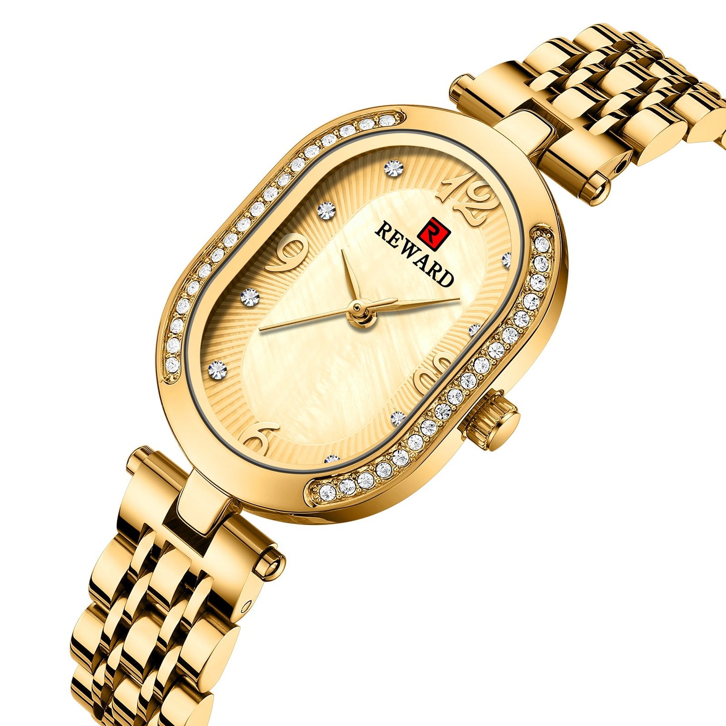 Elegant Lady Watch With Diamonds